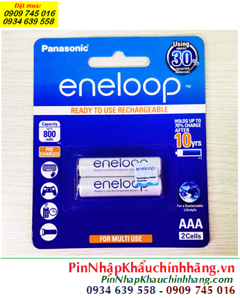 Eneloop BK-4MCCE/2BT; Pin sạc AAA 1.2v Panasonic Eneloop BK-4MCCE/2BT (AAA800mAh)_Vỉ 2viên